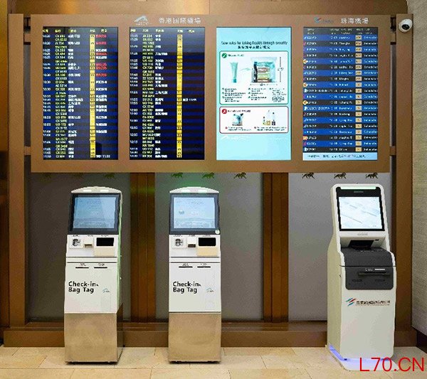 城市候机楼提供自助值机、实时航班信息查询等服务。（美狮美高梅供图）