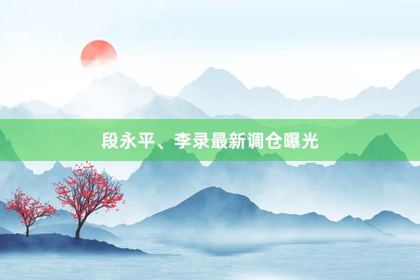 段永平、李录最新调仓曝光
