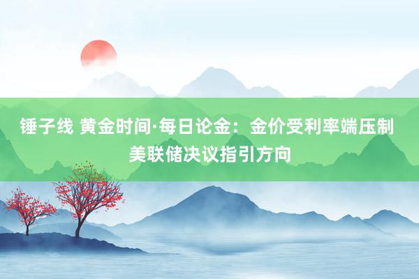 锤子线 黄金时间·每日论金：金价受利率端压制 美联储决议指引方向